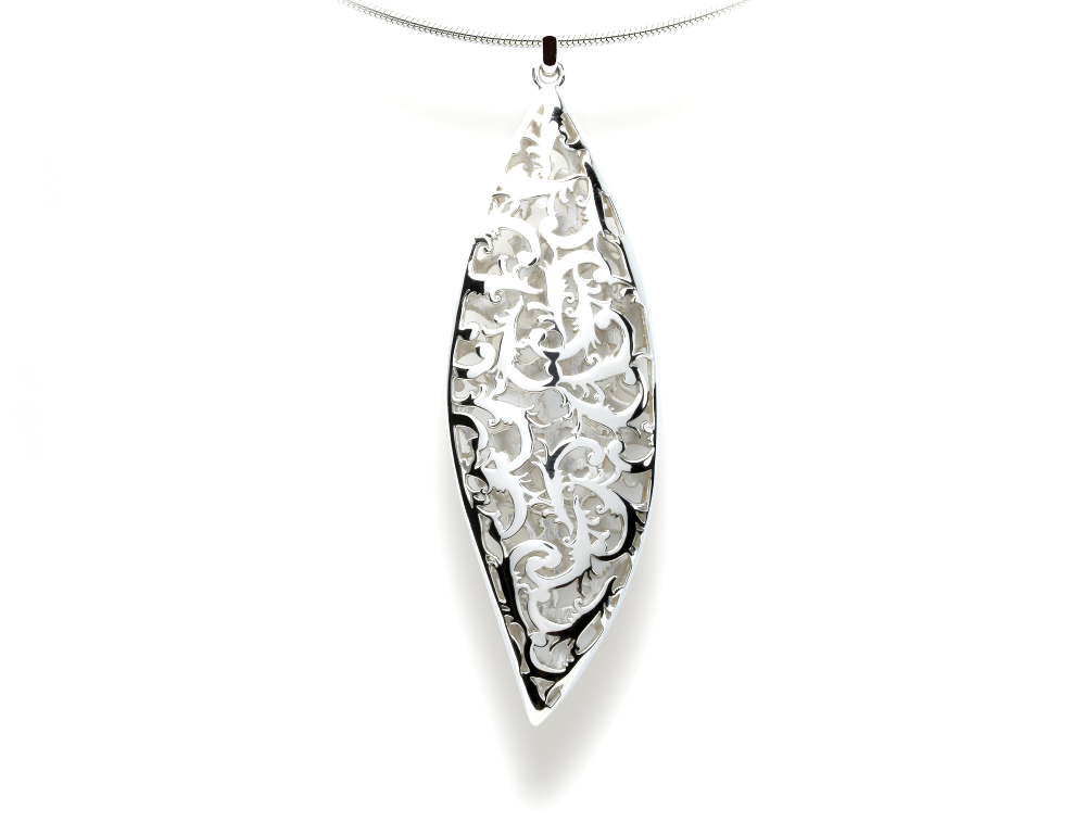 Sterling silver necklace by Joryel Vera, style P6075 - view 2
