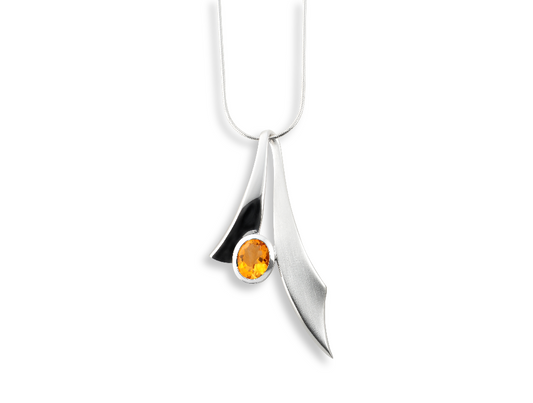 Amethyst and Blue Topaz pendant in sterling silver by Joryel Vera, style P6122 - view 3