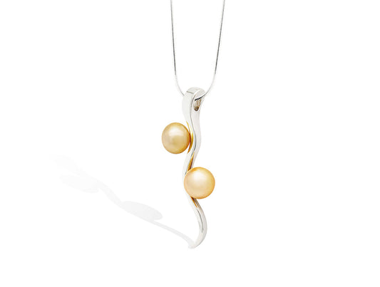 South Sea Pearl pendant in sterling silver, style P4482 - view 3