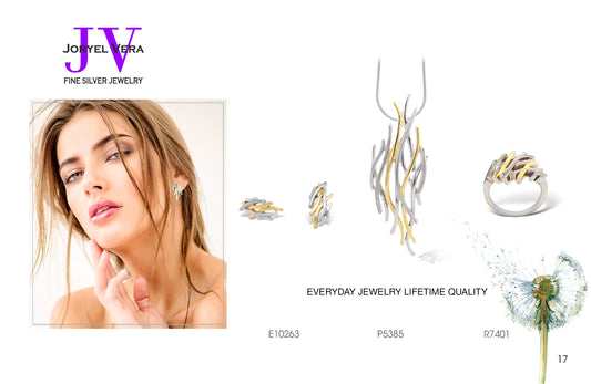 Sterling silver jewelry set by Joryel Vera, style SET404 - view 2