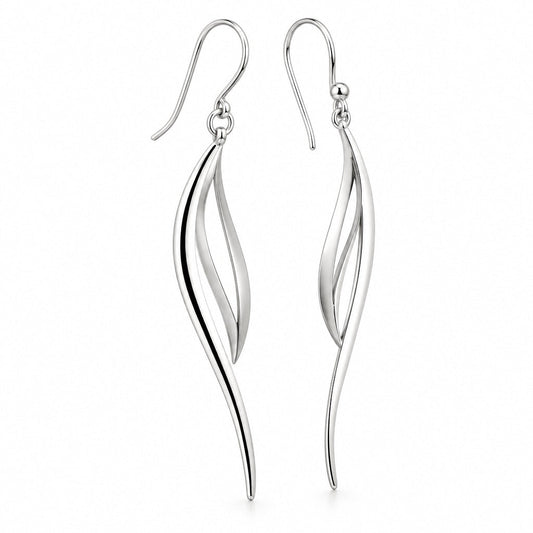 Sterling silver earrings, style E9318