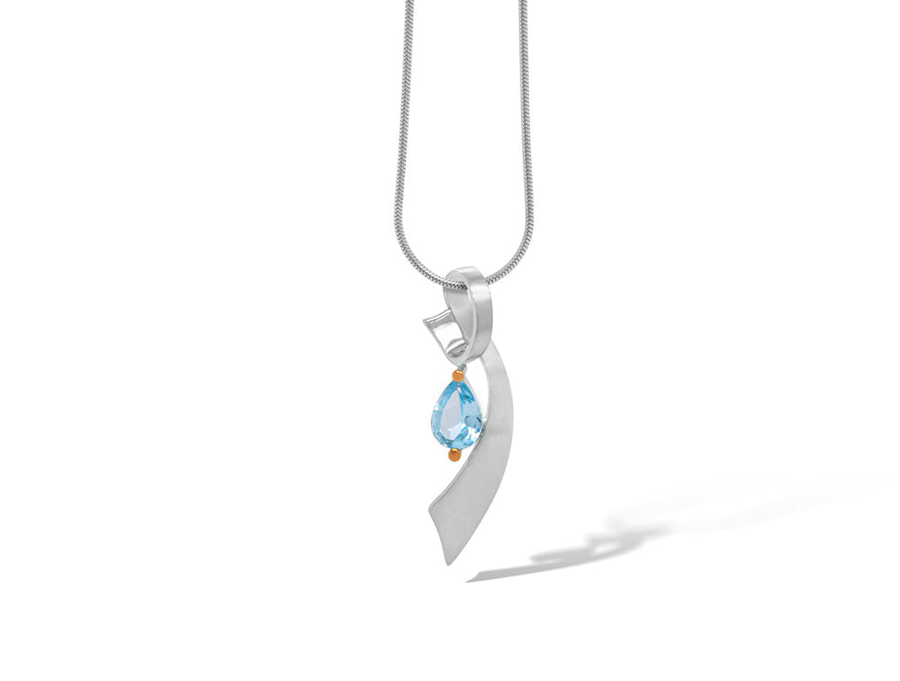 Artistic Gemstone Pendant P7321 - P7321 Sky Blue Topaz - Pendant