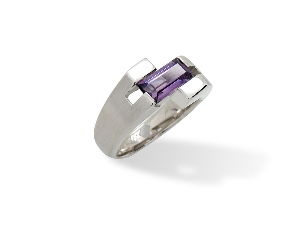 Uni- Sex Gemstone Ring R6979 - R6979 Amethyst - Ring