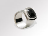 Wide Band Black Onyx Ring R3814 - R3814 - Ring