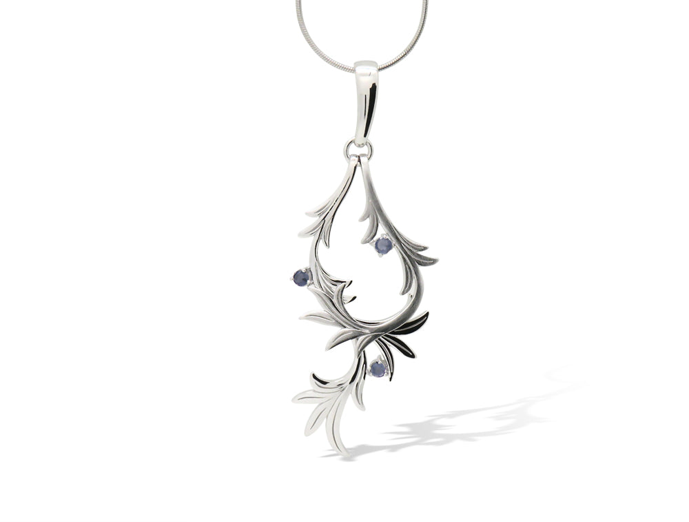 Natures Gemstone Pendant P7324 - P7324 Iolite - Pendant