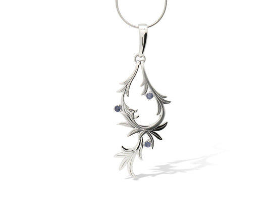 Natures Gemstone Pendant P7324 - P7324 Iolite - Pendant