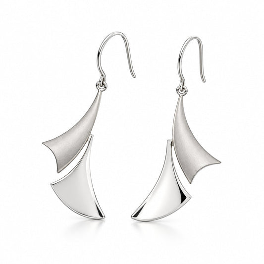 Sterling silver earrings, style E9294