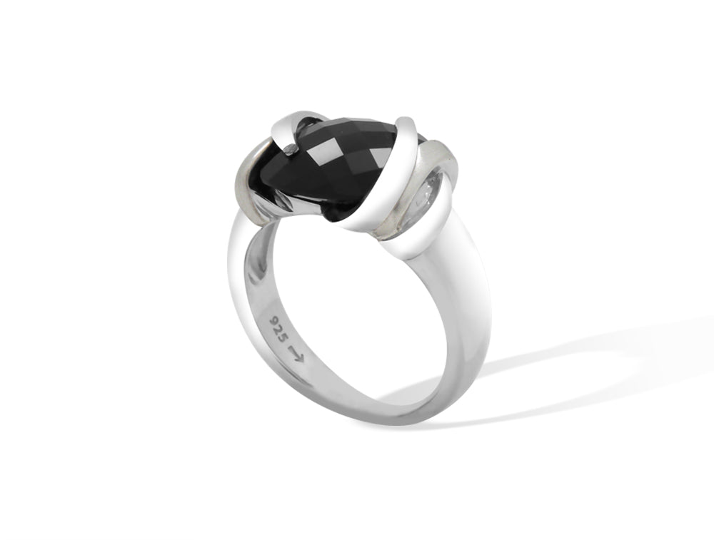 Black Onyx jewelry set in sterling silver - view 5