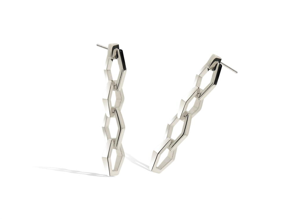 Sterling silver earrings, style E3128