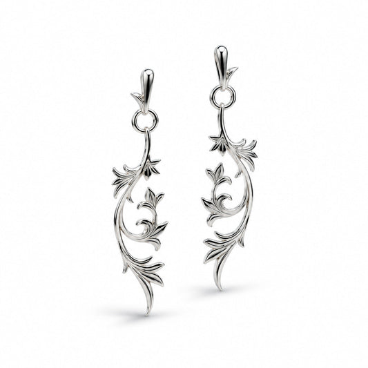 Sterling silver earrings, style E9347
