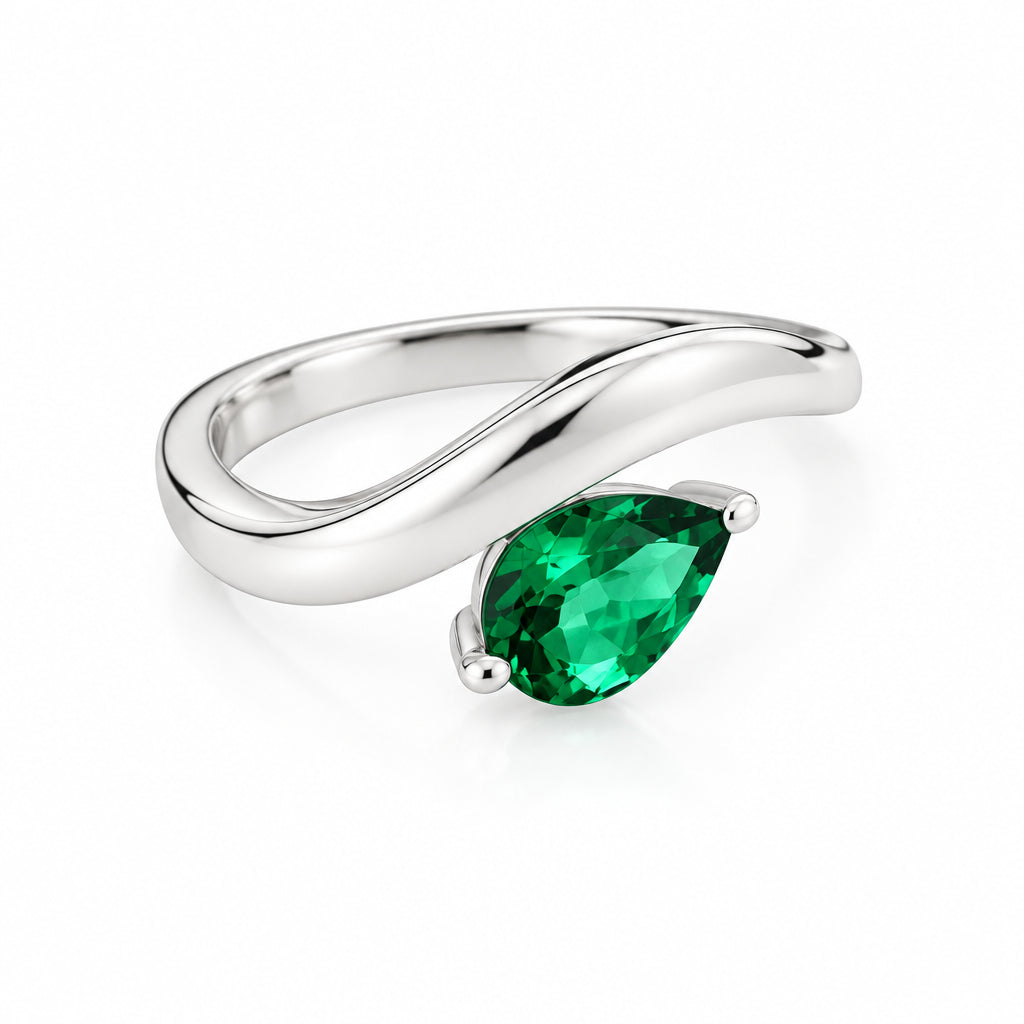 Amethyst and Blue Topaz ring in sterling silver, style R6976 - view 9