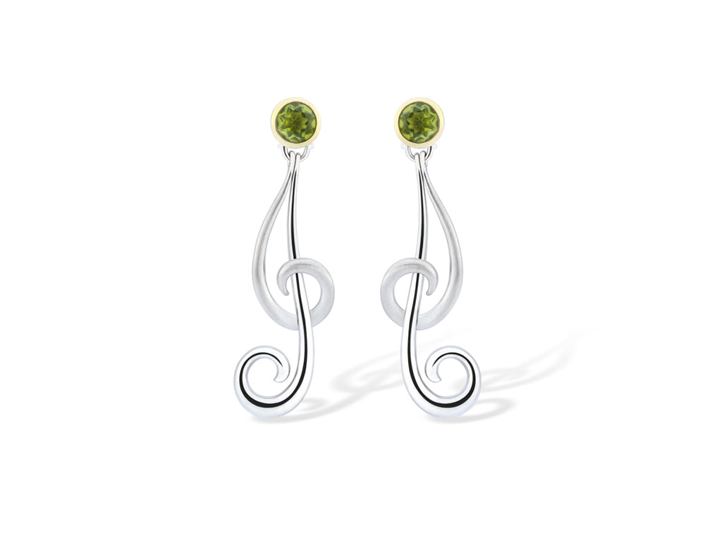 E7802 ARTISTIC GEMSTONE EARRING w/MEANING