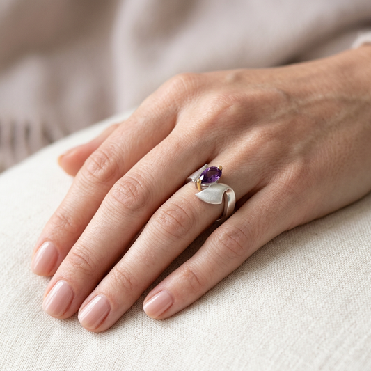 Artistic Gemstone Ring in 925 Sterling Silver | R6987