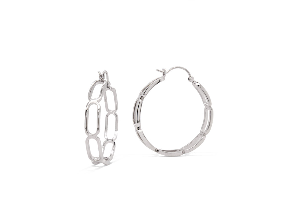 Sterling silver earrings, style E17692 - view 2