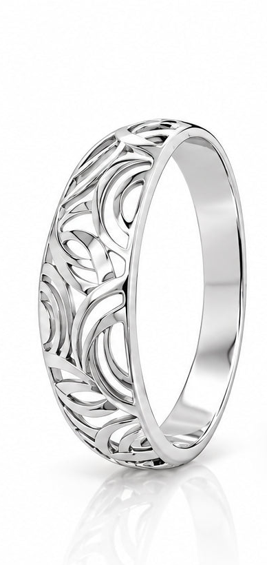Silver Bangle Bracelet in 925 Sterling Silver
