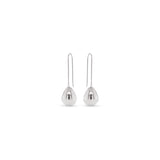 High Polish Silver Drop  Earring E21866