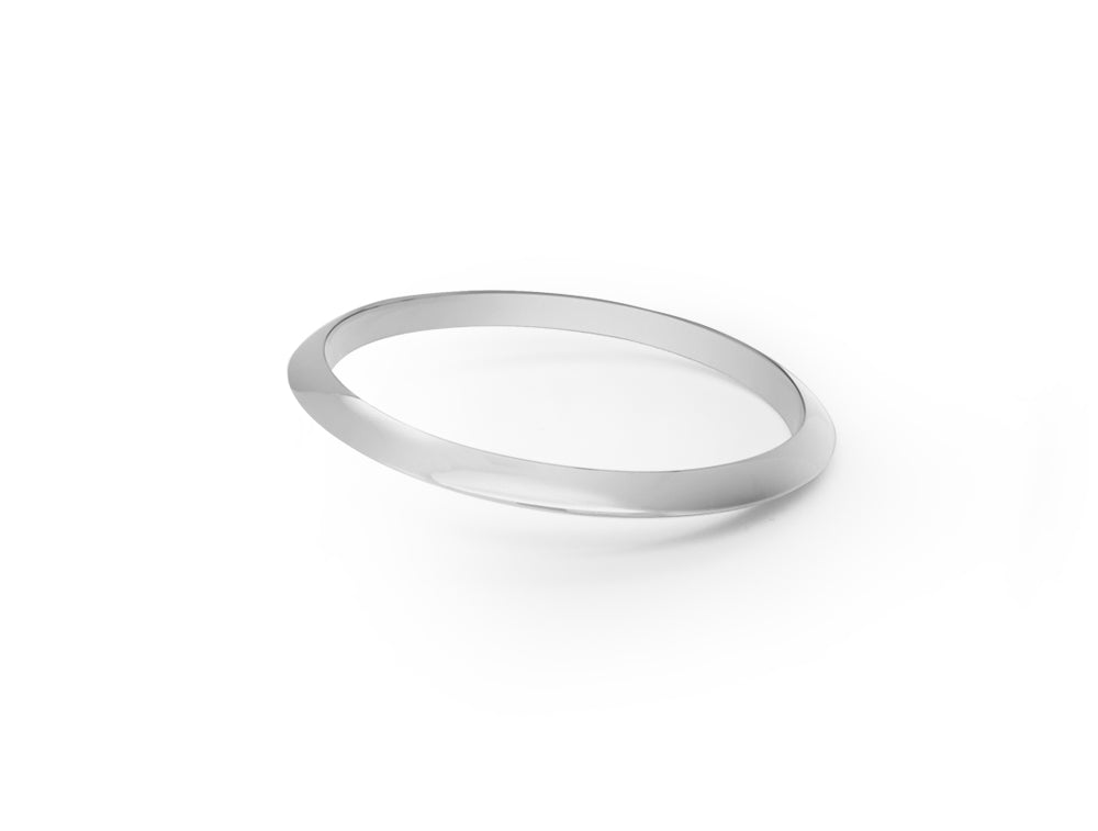 Silver Bangle Rhodium Finish PB892