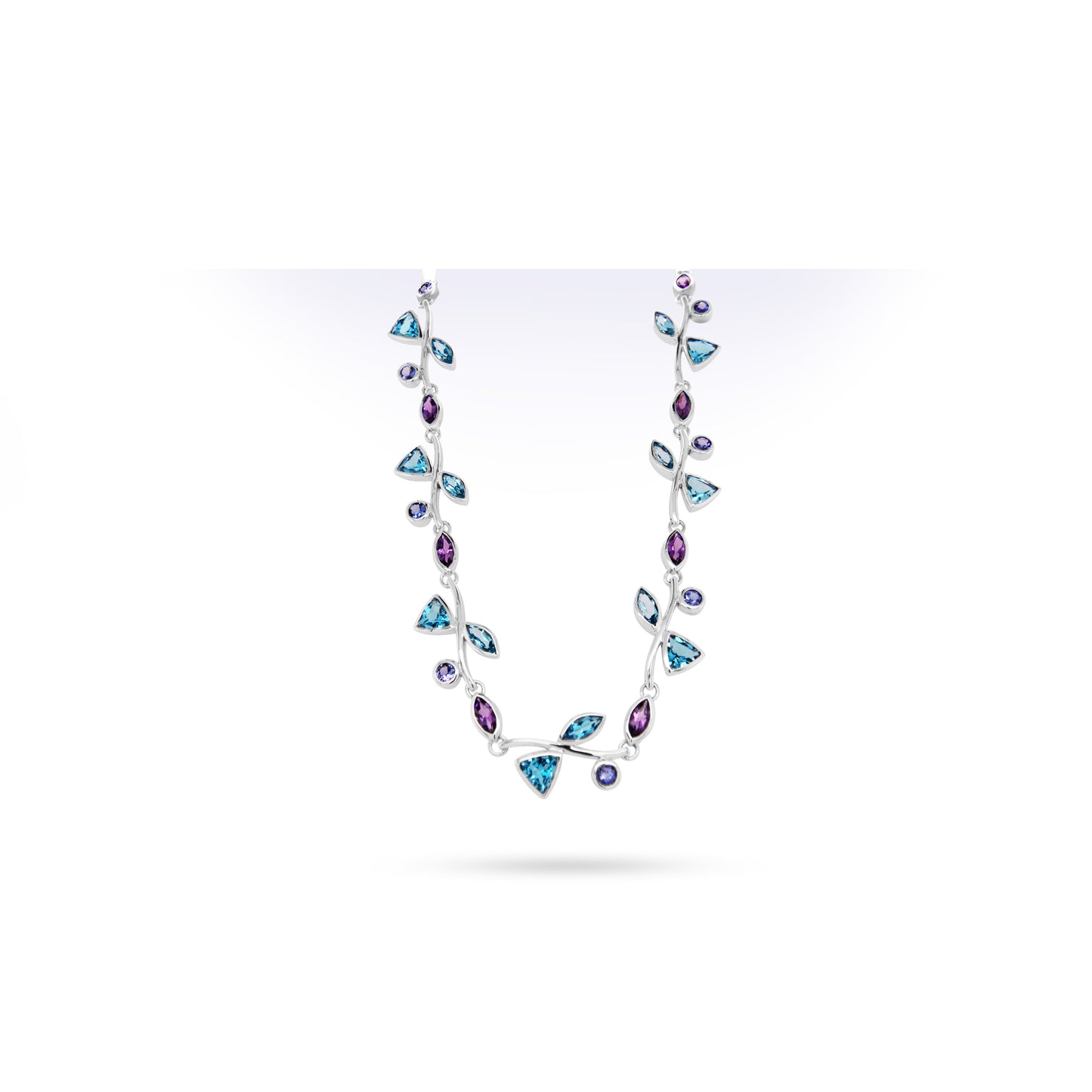 N2077 COLLAR MULTI PIEDRAS PRECIOSAS