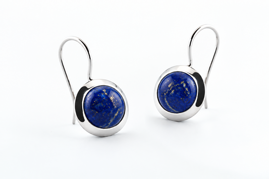 Cabochon Earrings in 925 Sterling Silver | E5483