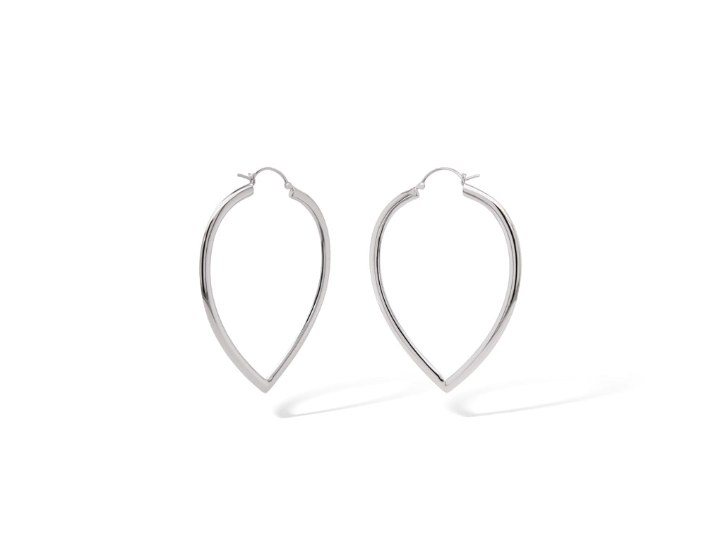 Pear-Shaped Hoop E13790