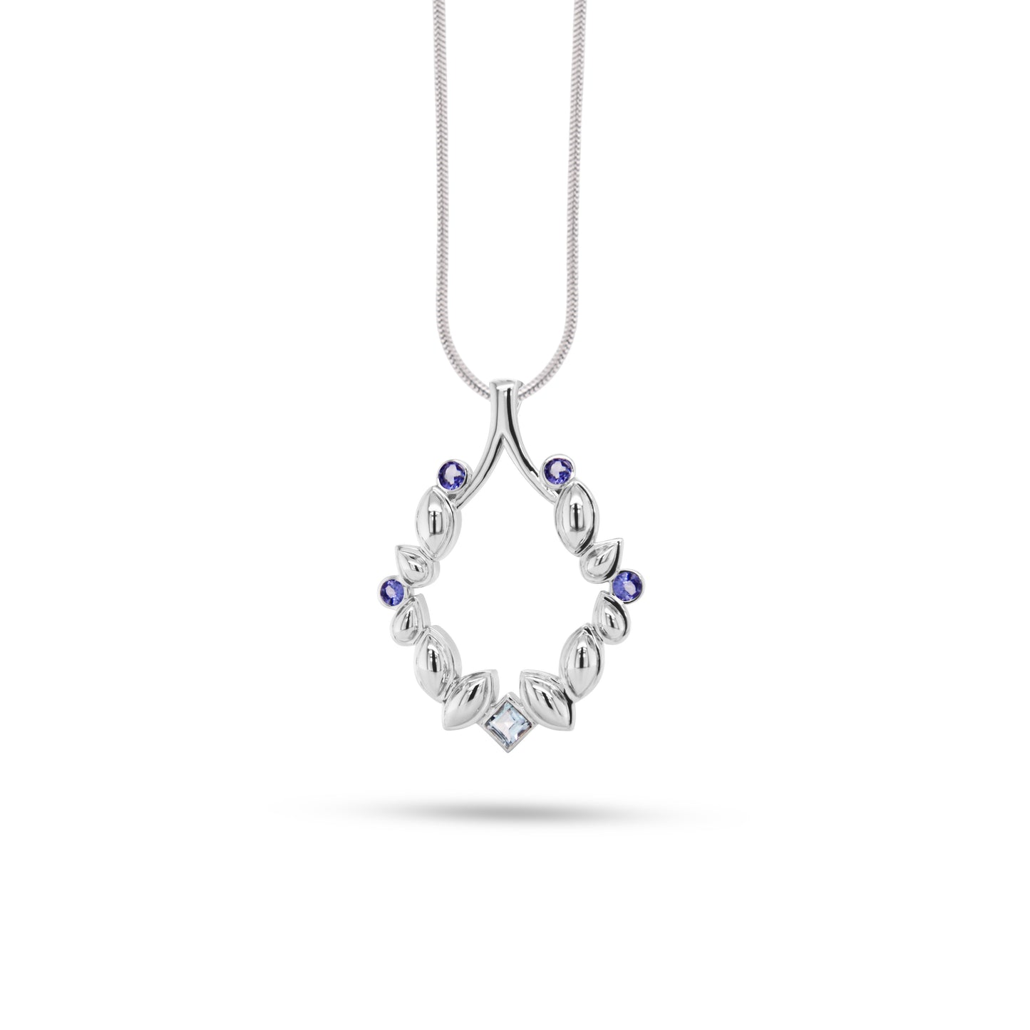 P16518 Multi Color Gemstone Pendant