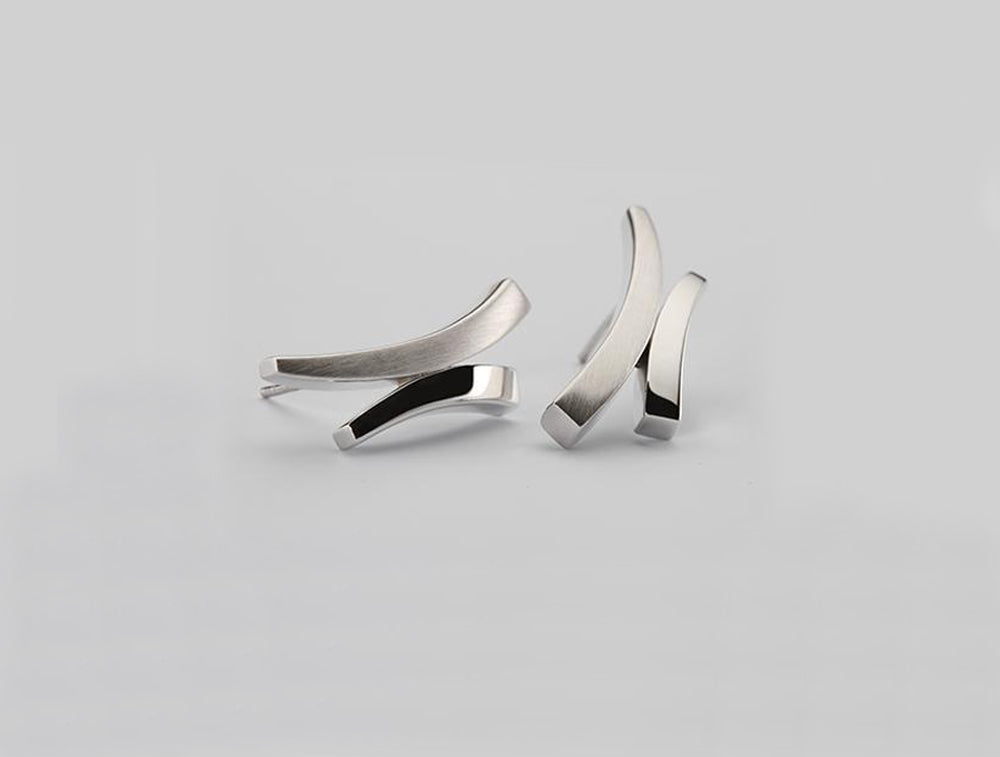 Sterling silver earrings, style E2687