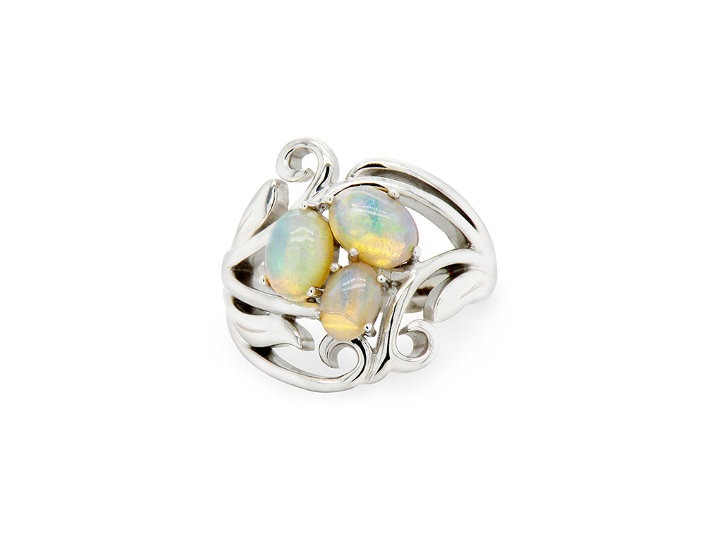 Three Opal Ring R7261 - R7261 OPAL - Ring