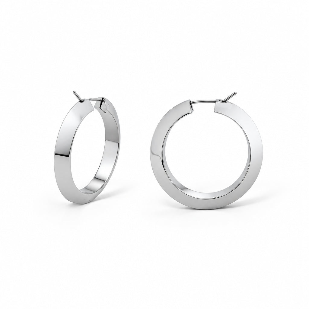 Sterling silver earrings, style E19015