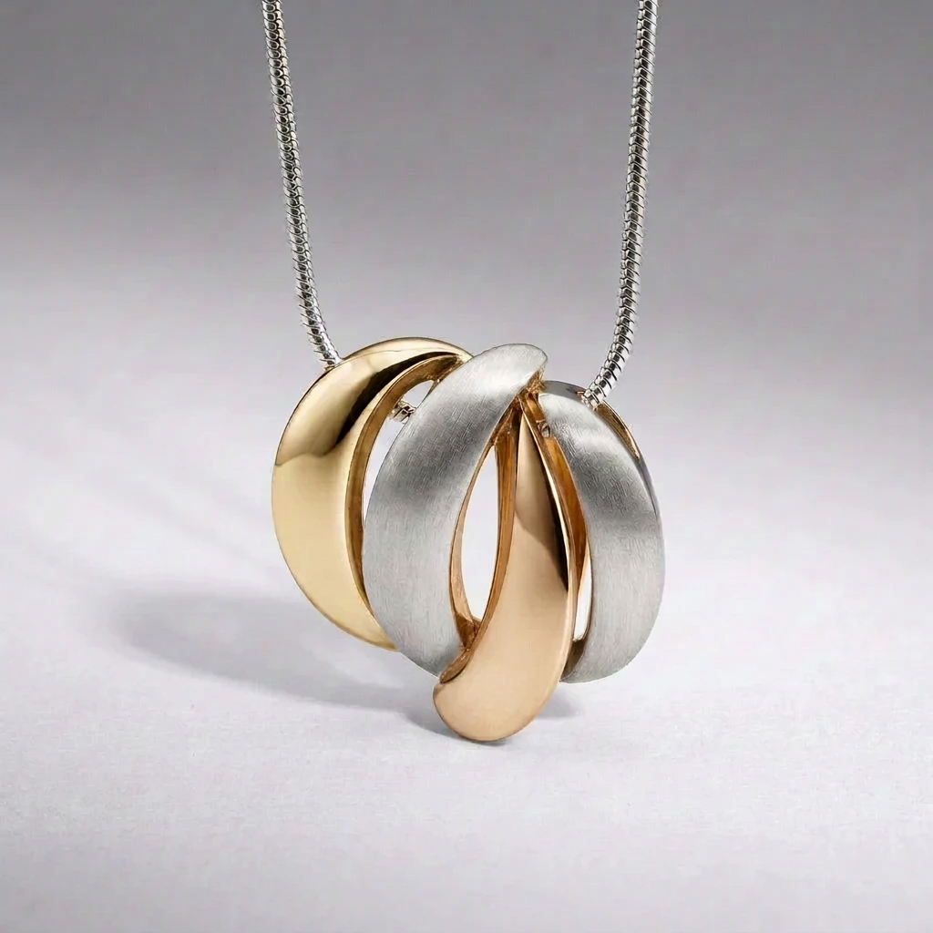 Artistic Silver Pendant in 925 Sterling Silver