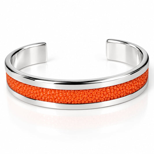 Stingray Texture Bracelet in 925 Sterling Silver | BA990 - view 3
