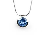 P2760 12mm BLUE TOPAZ Pendant - Charizzma Jewelry