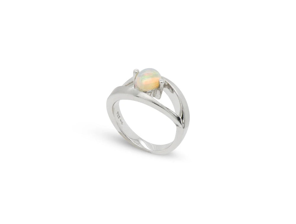 Oval Gemstone Ring R6986 - R6986 Opal - Ring