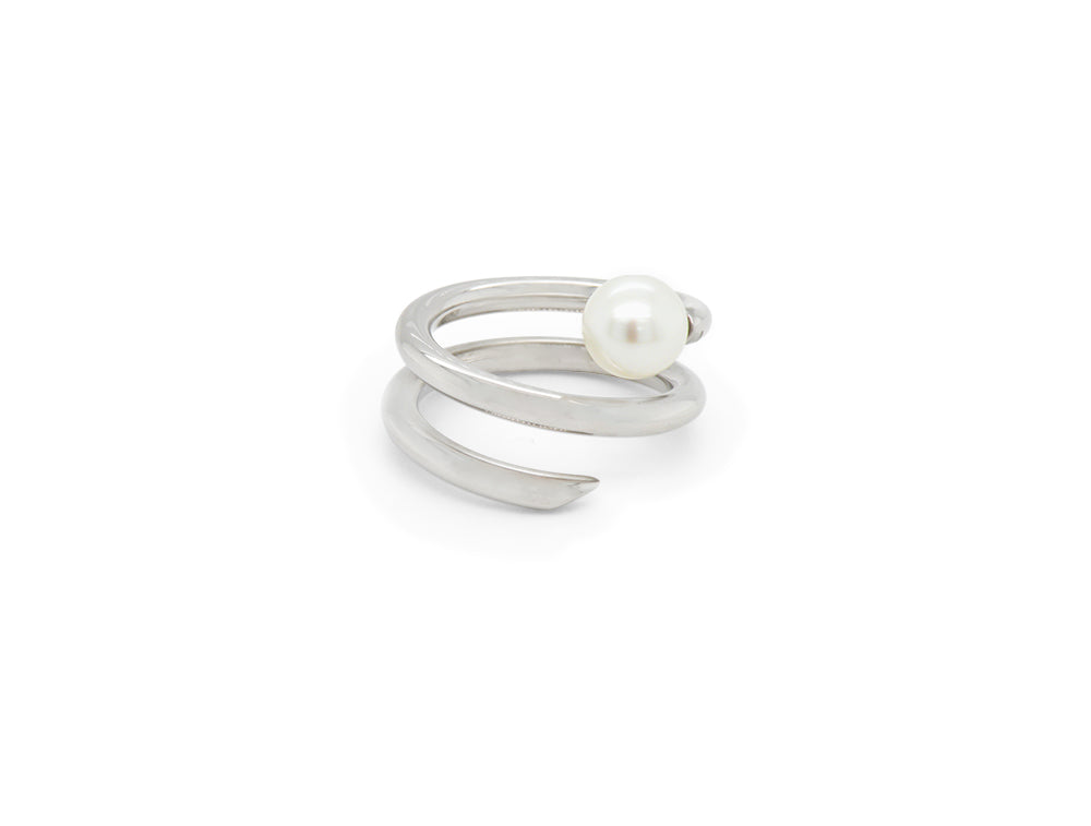 Spiral Pearl Ring R3968 - Ring
