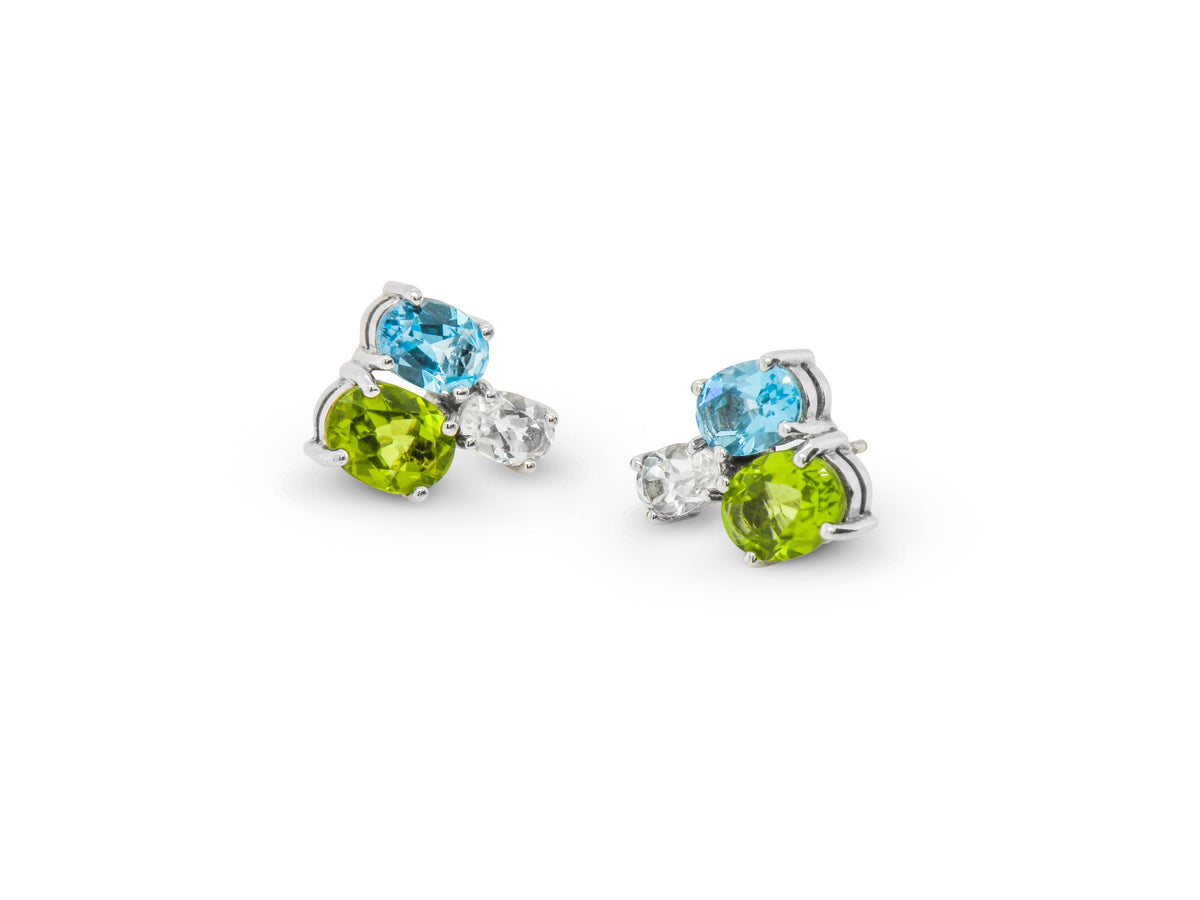E3646 MULTI GEMSTONE EARRING