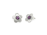 FLOWER AMETHSYT EARRING E8660
