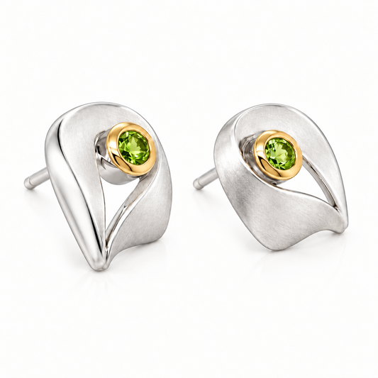 Artistic Heart Earrings in 925 Sterling Silver | E9296 - view 3