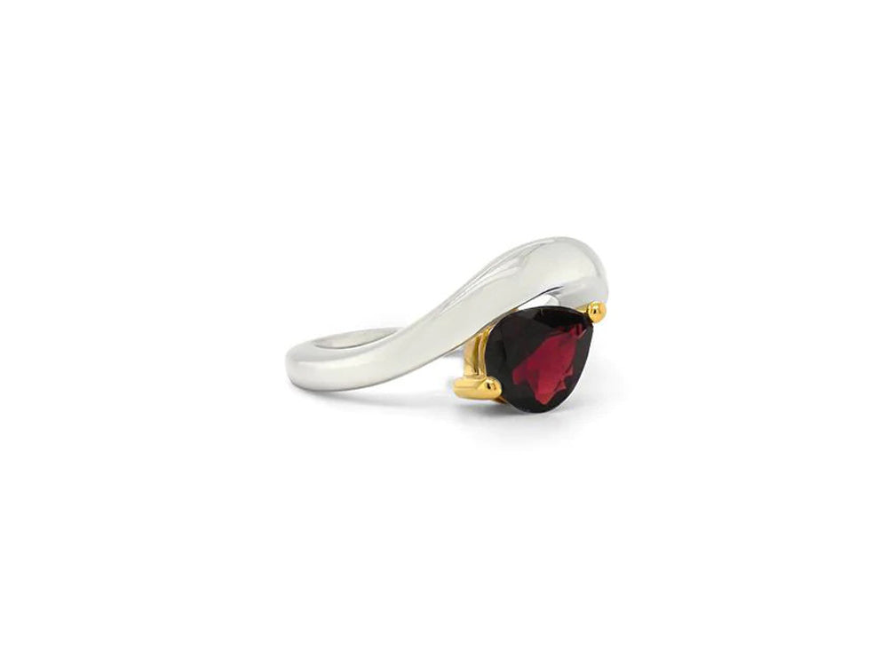 Versatile Gemstone Stack Ring R6976 - R6976 Garnet - Ring