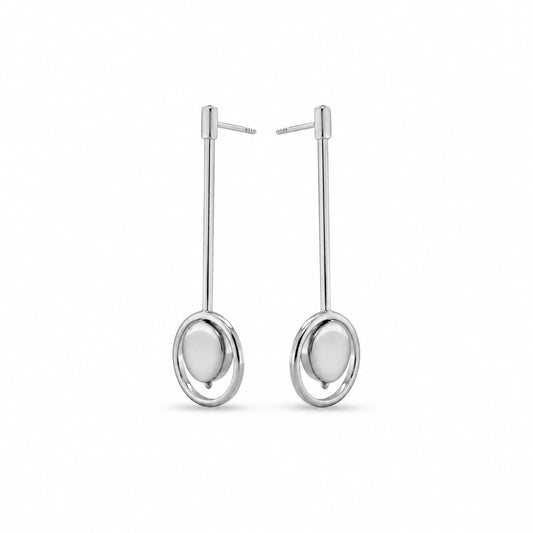 Silver &Gold Plated Earring E18819