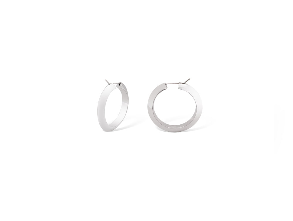 Round Hoop Earring E10915 14K - Joryel Vera Jewelry
