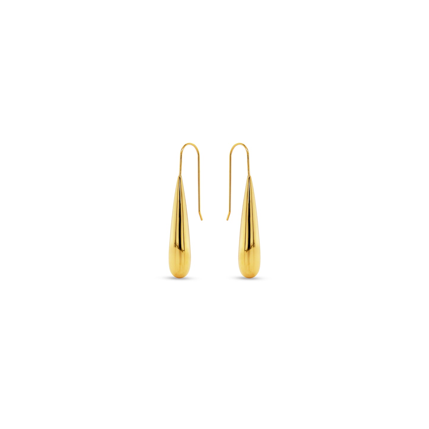 High Polish 14Kt Gold Plated Earring E21867