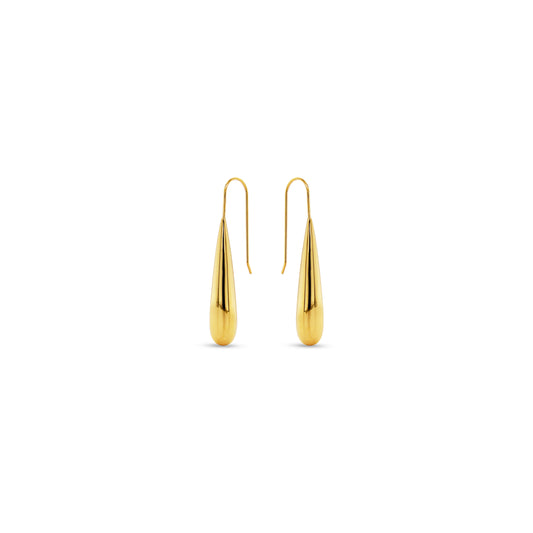 High Polish 14Kt Gold Plated Earring E21867