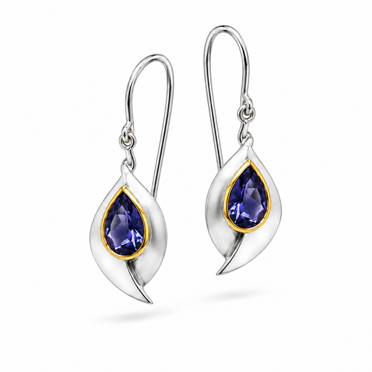 Artistic Gemstone Earrings in 925 Sterling Silver | E9285