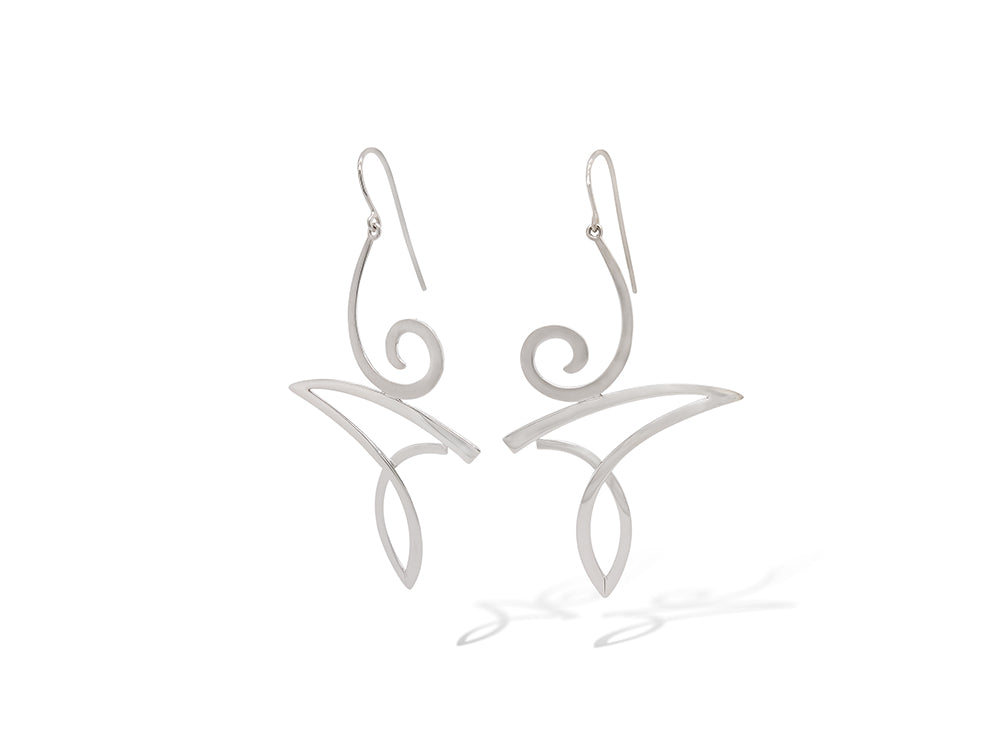 Sterling silver earrings by Joryel Vera, style E9833 - view 2