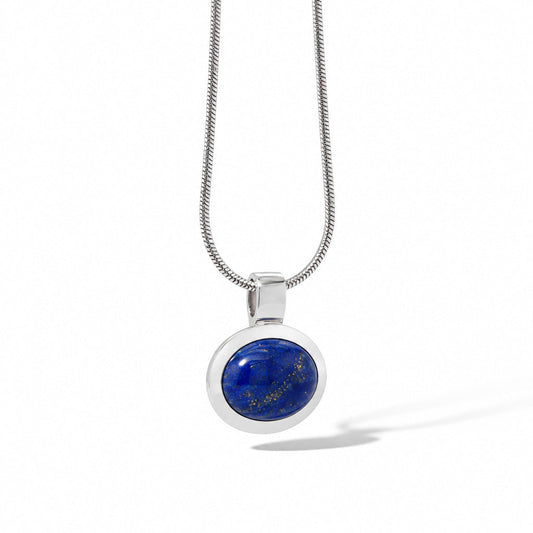 Black Onyx and Carnelian pendant in sterling silver, style P4811 - view 2
