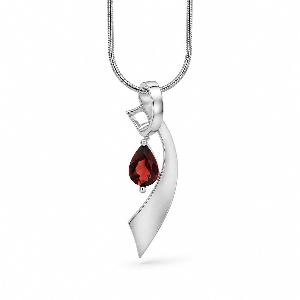 Amethyst and Blue Topaz pendant in sterling silver by Joryel Vera, style P7321 - view 6