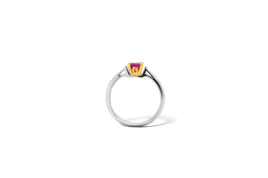 Opal and Garnet ring in sterling silver, style R7405 - view 3