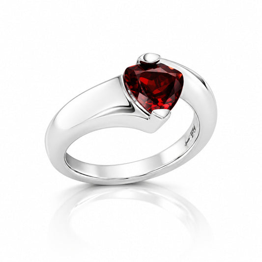 Amethyst and Blue Topaz ring in sterling silver, style R6977