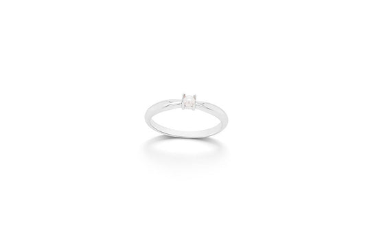 Amethyst and Aquamarine ring in sterling silver, style R3729 - view 3