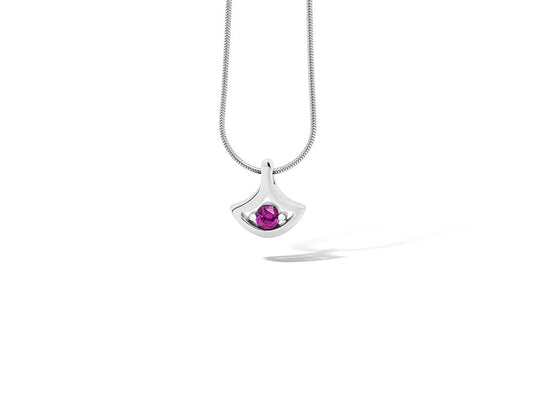 Blue Topaz and Emerald pendant in sterling silver, style P3229