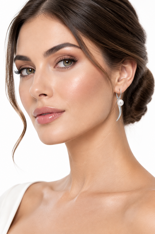 Elegant & Innovative Pearl Earrings in 925 Sterling Silver | | E9325